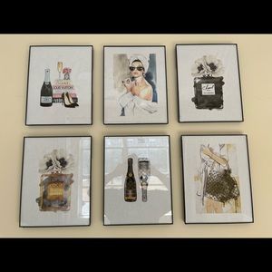 6 piece luxury inspired wall gallery!